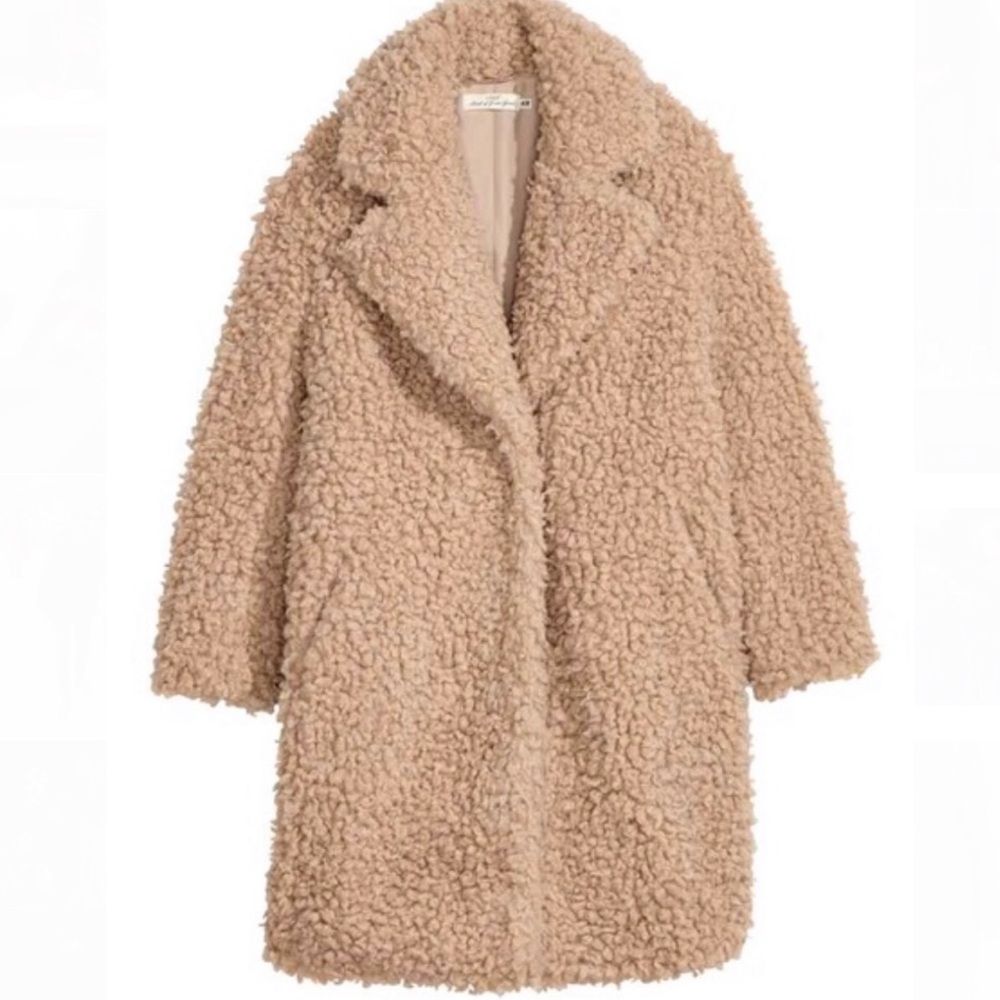 H&M teddy coat